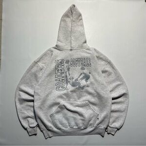 Russel athletics USA vintage Gray Hooded Sweatshirt coalerβs softball